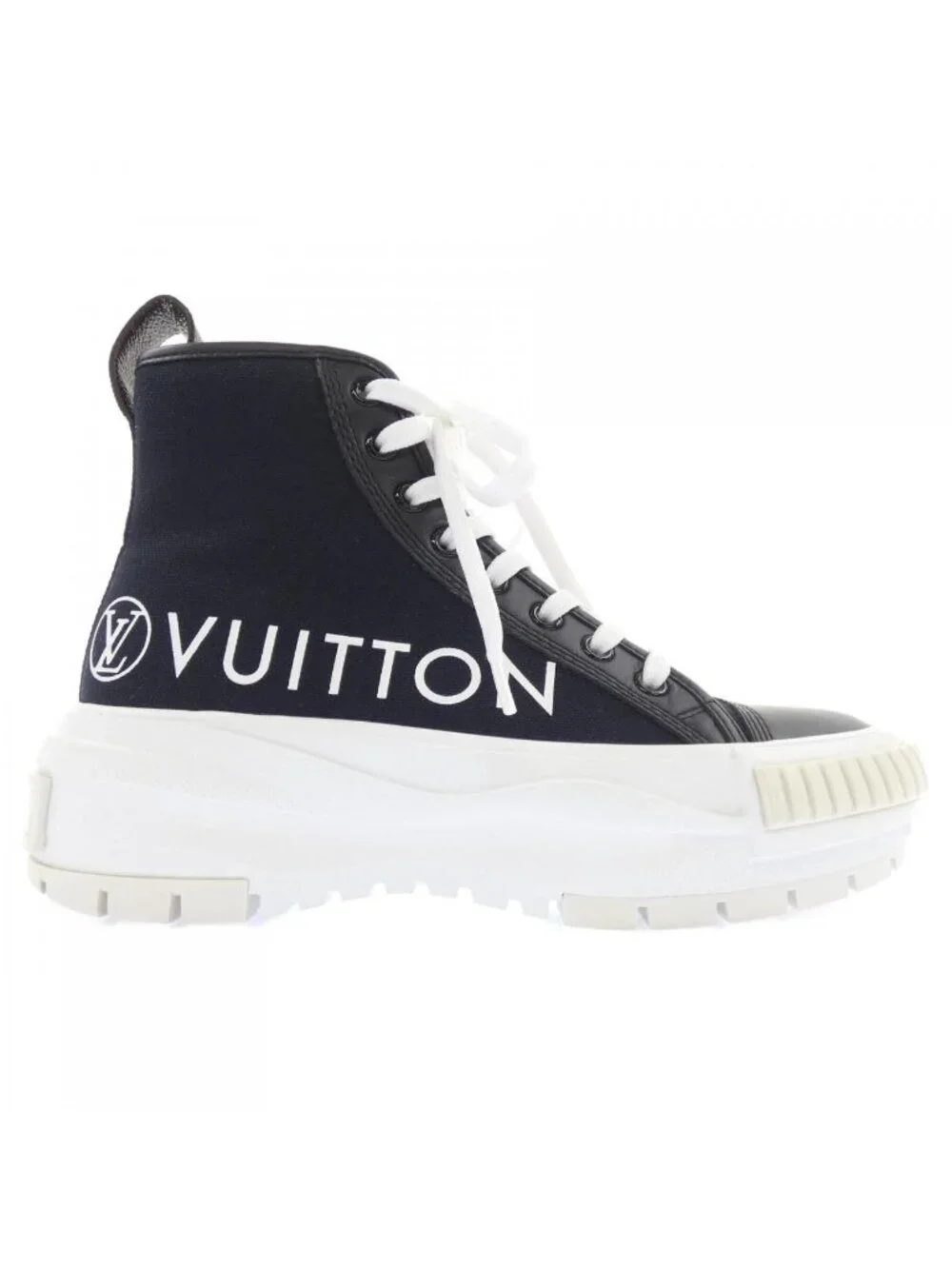 Louis Vuitton LV Circle Canvas Leather LV Squad Line Sneakers